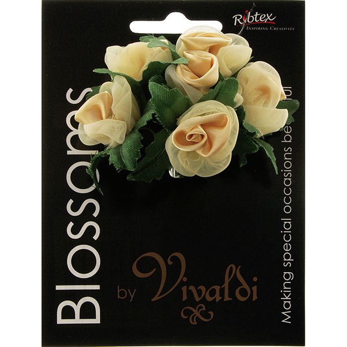 Buds Rose Lemon 3cm Pk 6 silk